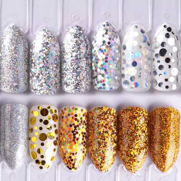 1 Case Glitter Powder Nail Decoration - Picture 2 of 5